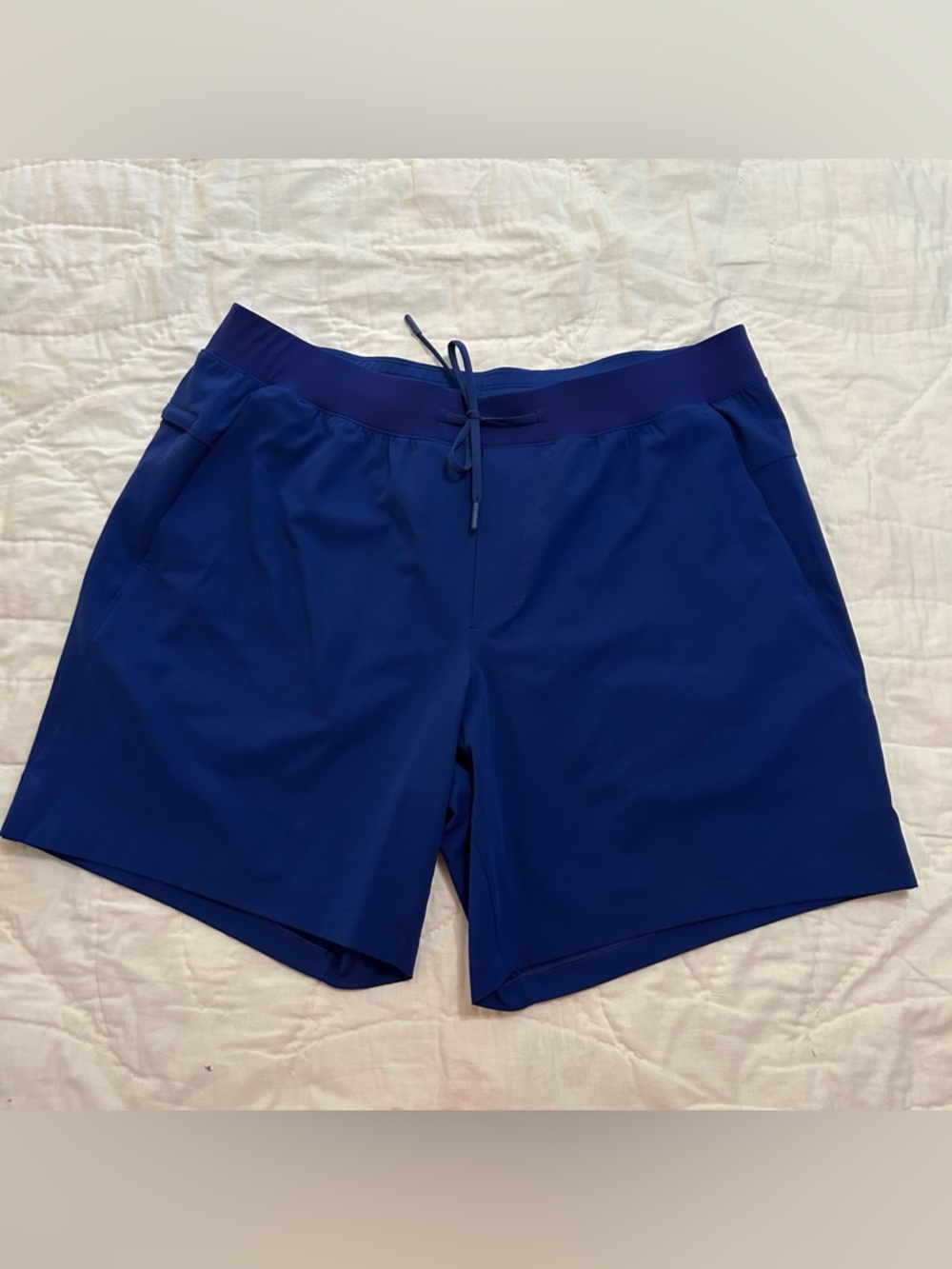 Lululemon Zeroed in Shorts Linerless 7" Mens XL  Blue Running Workout Gym Active